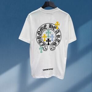 Chrome Hearts Men's Casual Athletic Short Sleeve
